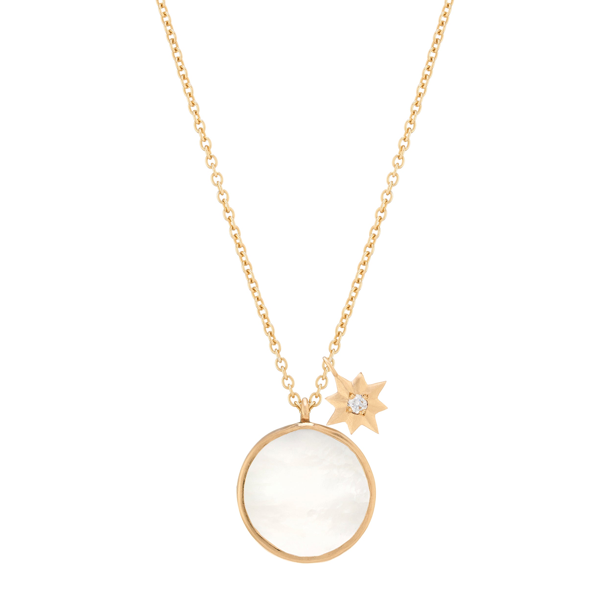 Mother of Pearl Star Blossom Necklace -  Denmark